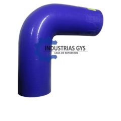 MANGUERA DE SILICONA CODO DE 2 X 12 MANGUERA DE SILICONA AZUL
